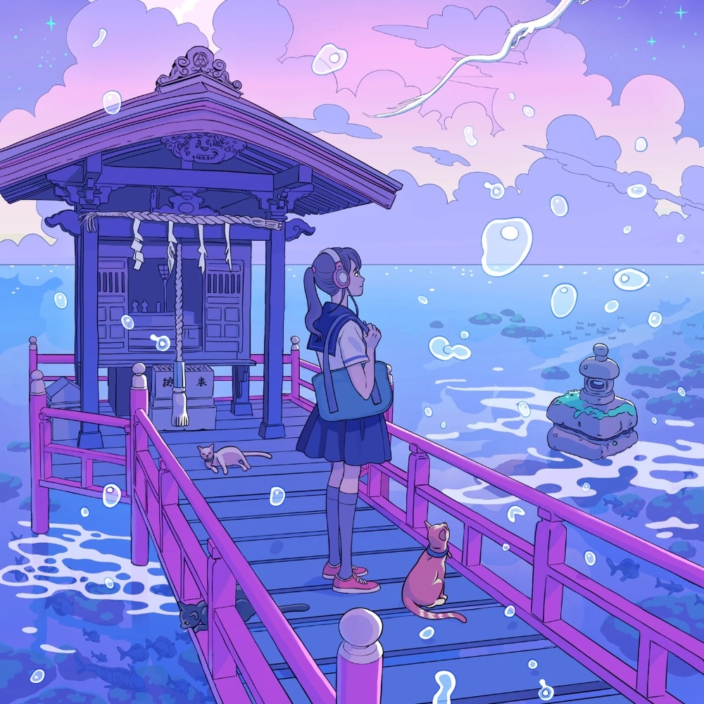 Tổng hợp ý những hình họa anime chill lofi dùng để làm avatar 1