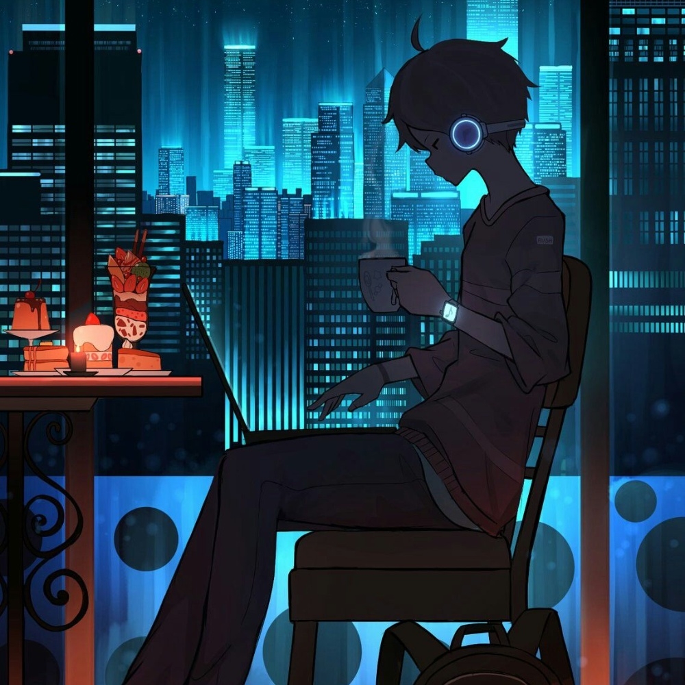 Tổng hợp ý những hình họa anime chill lofi dùng để làm avatar 5