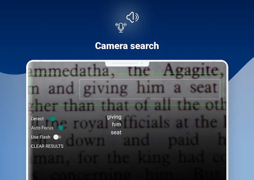 Oxford Dictionary of English cho phép tra từ vựng với camera
