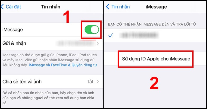 lỗi không kích hoạt được iMessage bằng số điện thoại 4