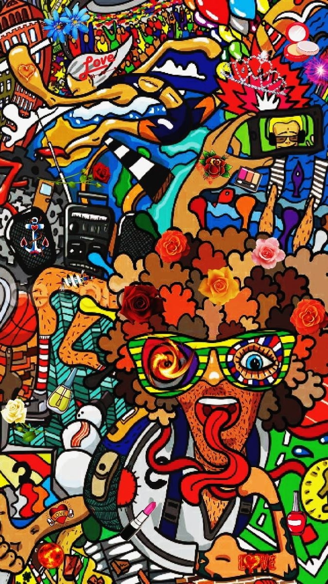 Tổng hợp hình nền Graffiti nguệch ngoạc, trừu tượng 2