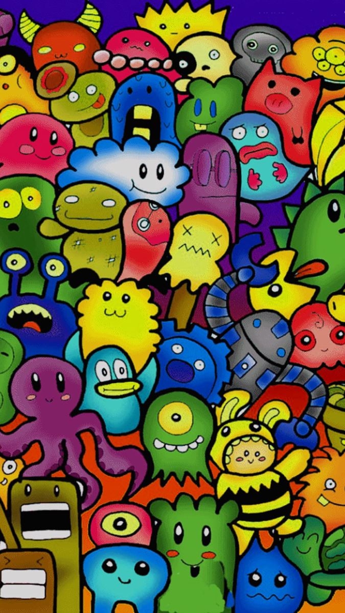 Tổng hợp hình nền Graffiti hoạt hình dễ thương 1