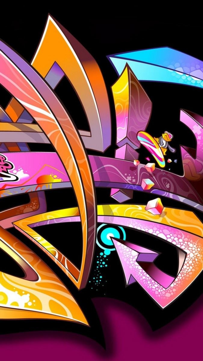 Tổng hợp hình nền Graffiti nguệch ngoạc, trừu tượng 3