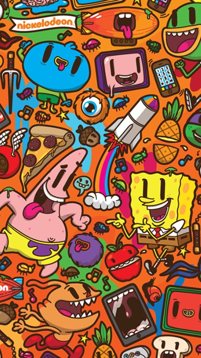 Tổng hợp hình nền Graffiti hoạt hình dễ thương 5
