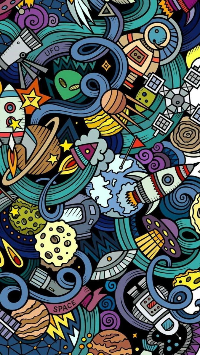 Tổng hợp hình nền Graffiti hoạt hình dễ thương 6