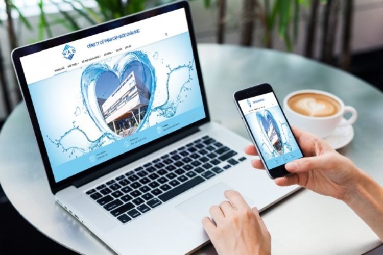 Tra cứu trên website của công ty cấp nước