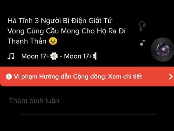 tài khoản Tiktok bị đình chỉ 10