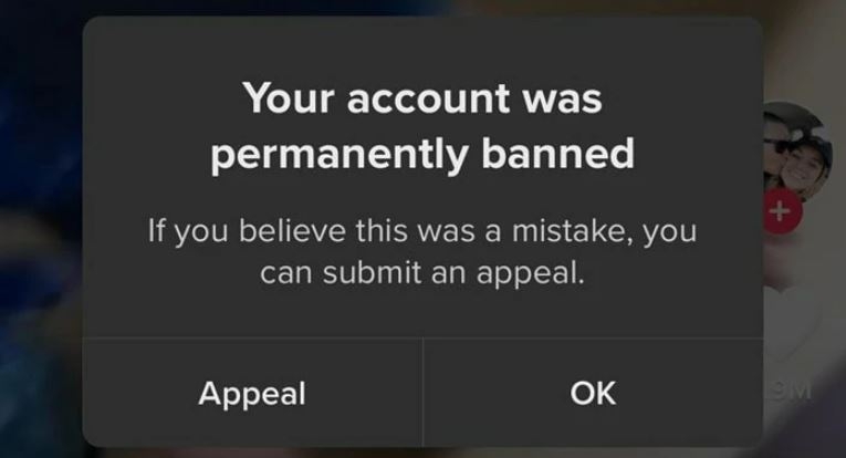 tài khoản Tiktok bị đình chỉ 7