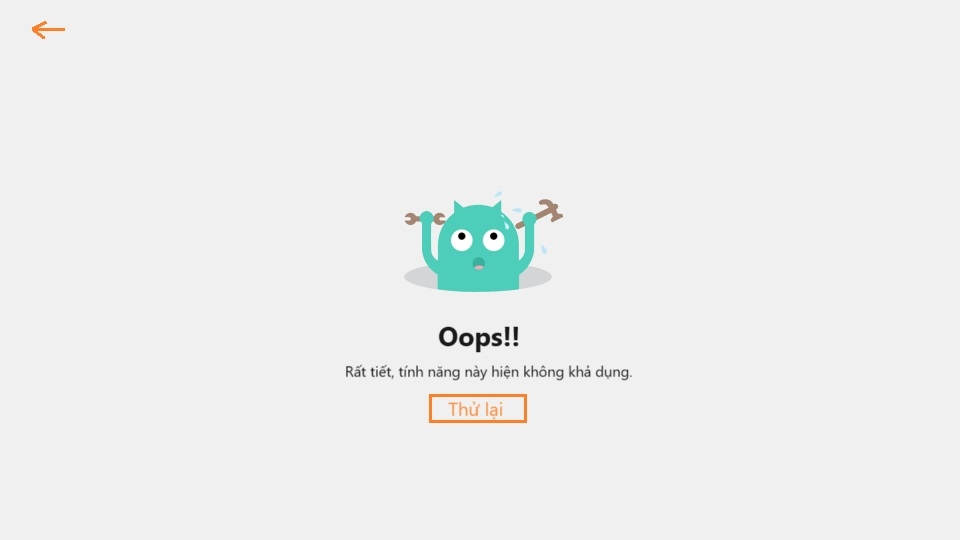 Shopee hiển thị lỗi Oops