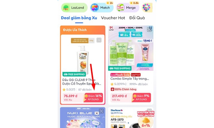 Cách sử dụng xu trên Lazada (hình 12)
