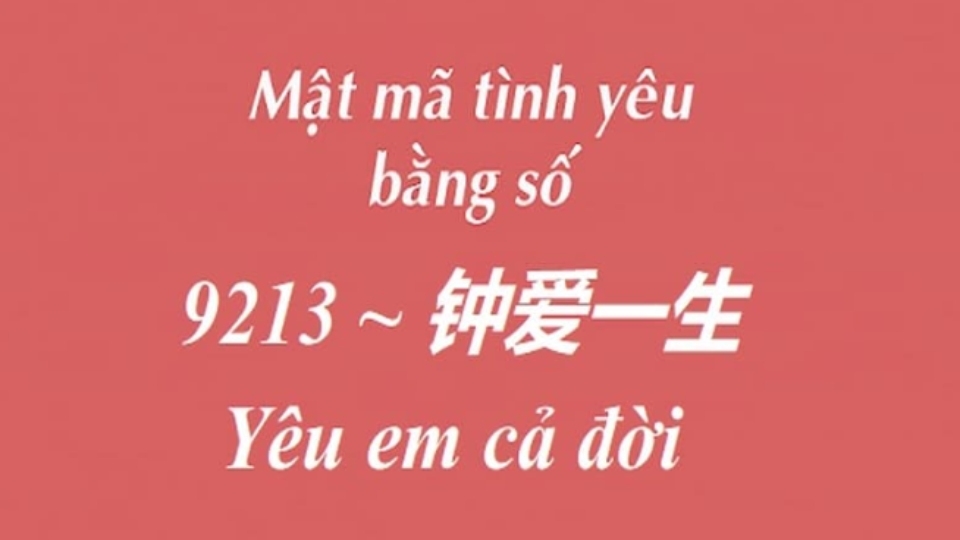 Giải mã các con số tình yêu