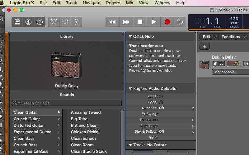 Logic Pro X cung cấp kho nhạc cụ không giới hạn cho người dùng muốn sản xuất âm nhạc
