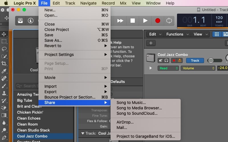 Xuất và chia sẻ các bản nhạc online
