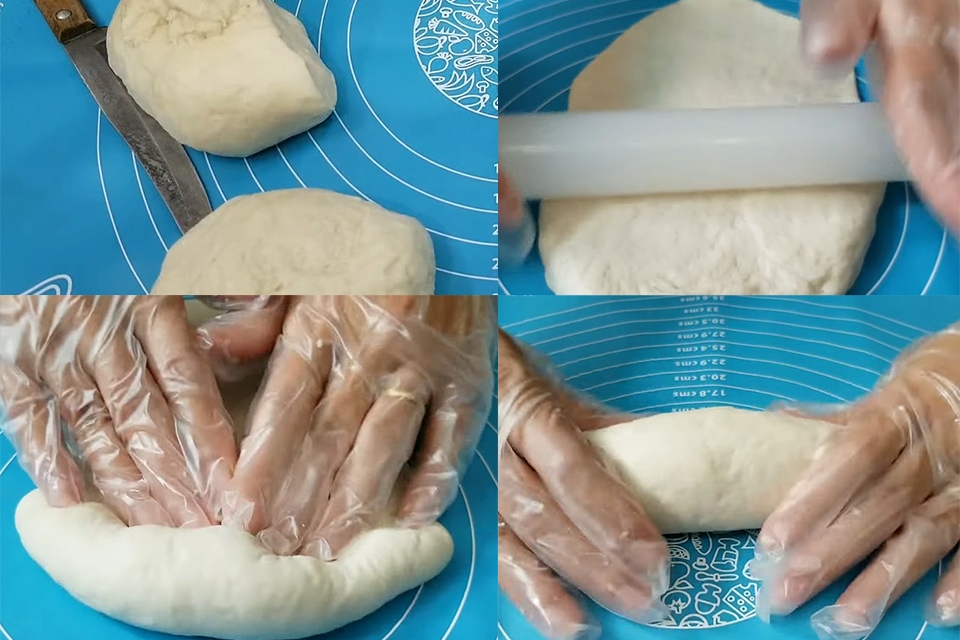 Bước 3: Chia bột và tạo hình