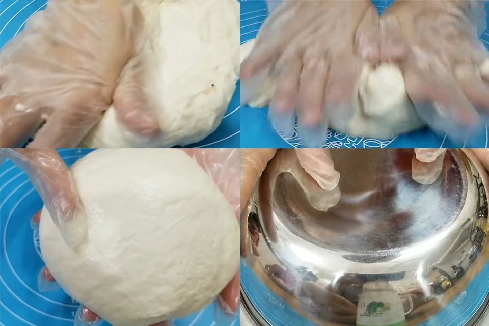 Bước 2: Nhồi và ủ bột
