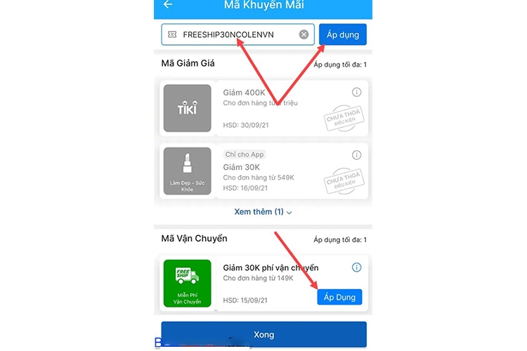 Mã Freeship Tiki (hình 8)