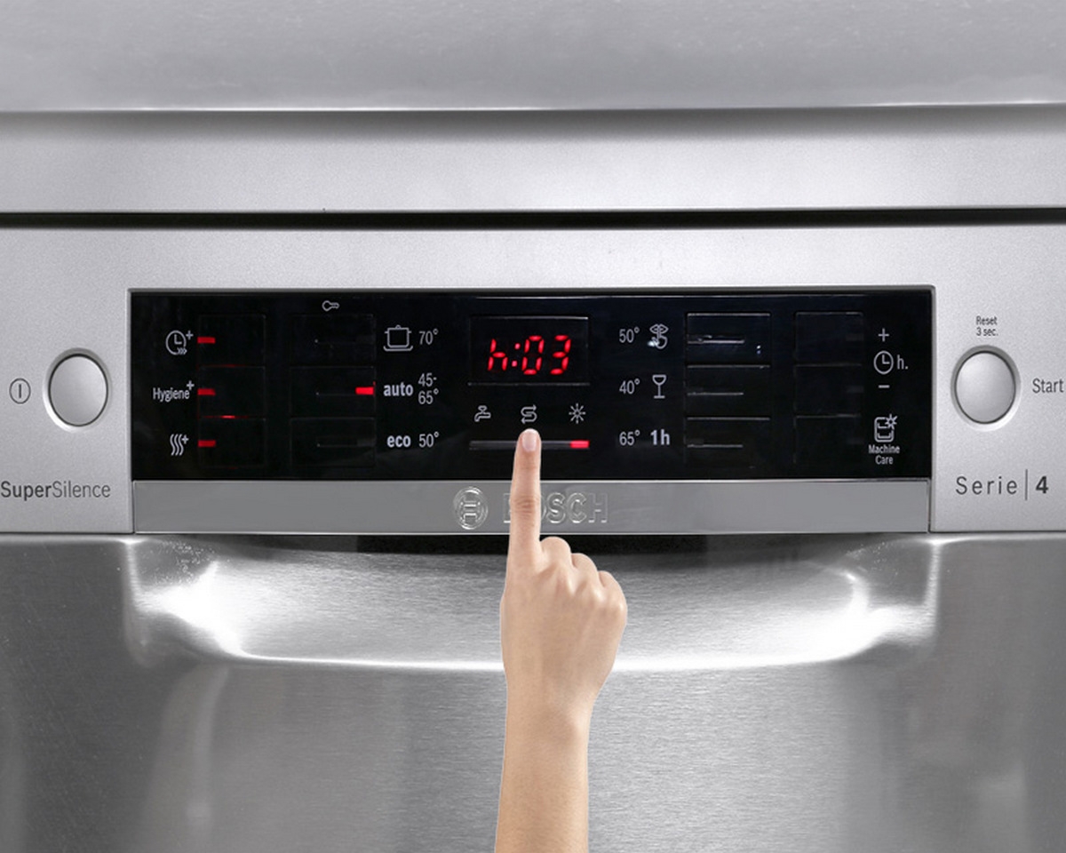 máy rửa bát bosch báo hết muối - hình 3