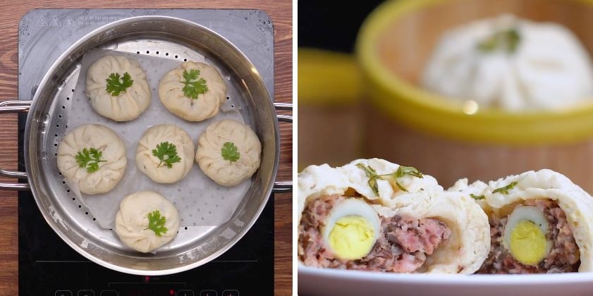 cách làm bánh bao nhân thịt - Ảnh 8