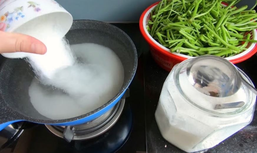 Cách làm rau muống ngâm chua ngọt 5