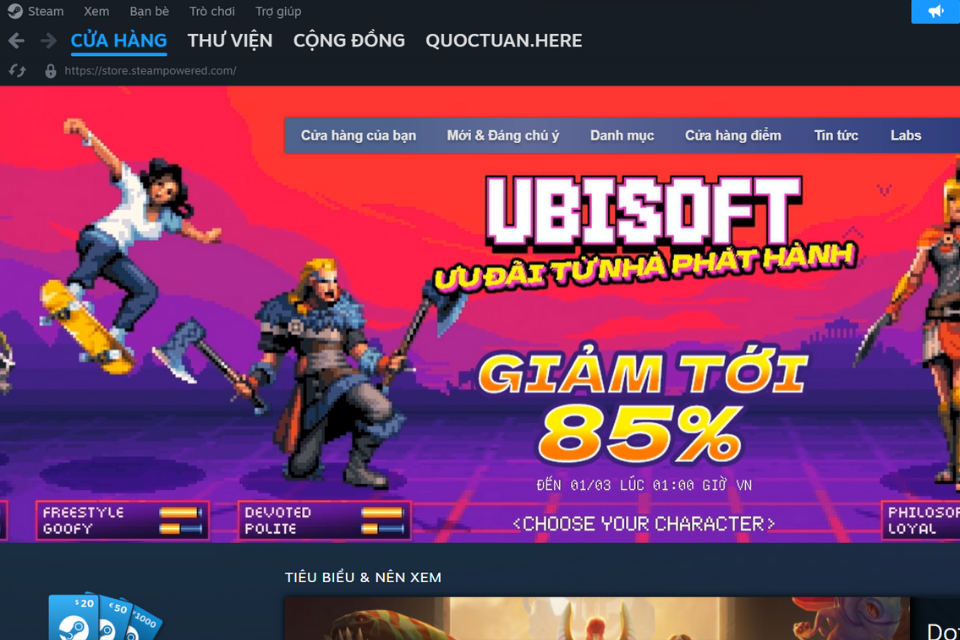Sau khi chuyển đổi thành công, mở phần mềm Steam trên máy tính