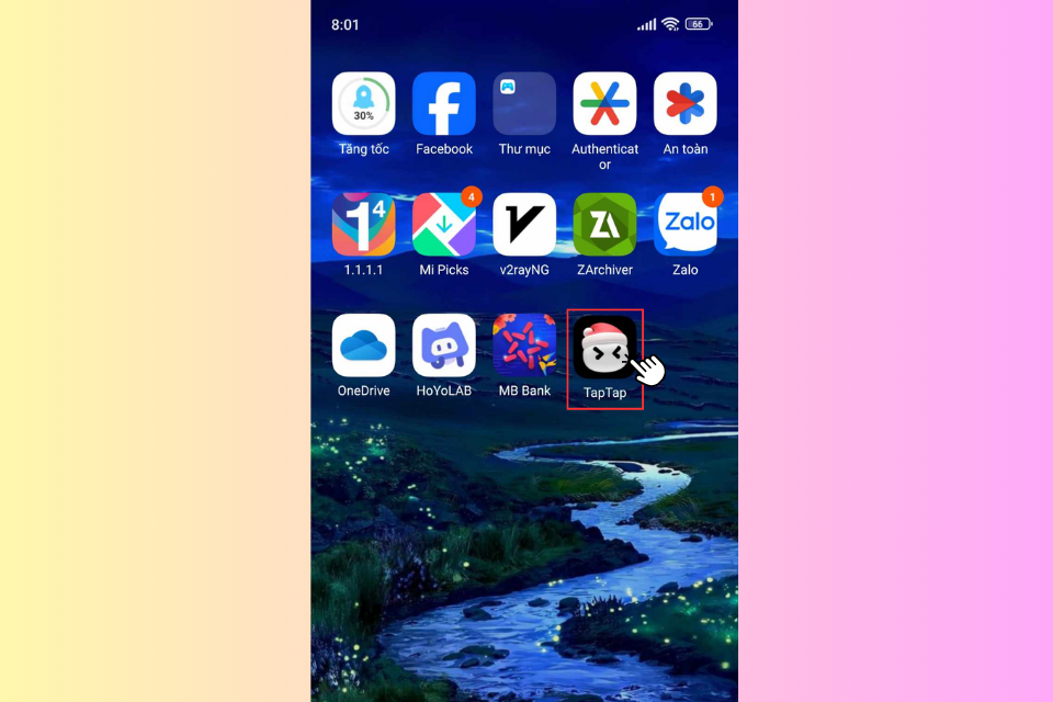 Truy cập ứng dụng TapTap