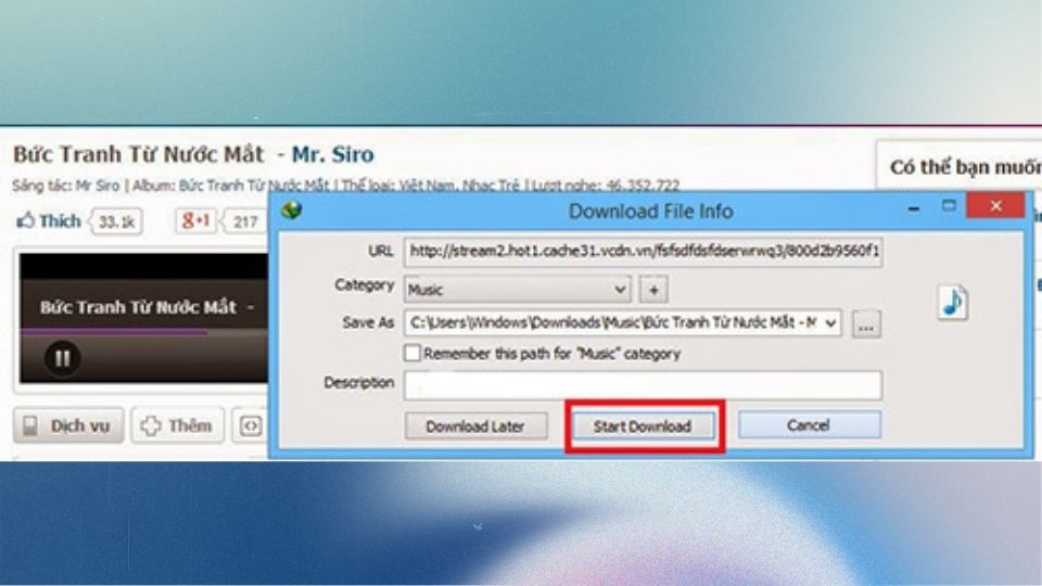 Từ (Internet Download Manager) - phần mềm IDM