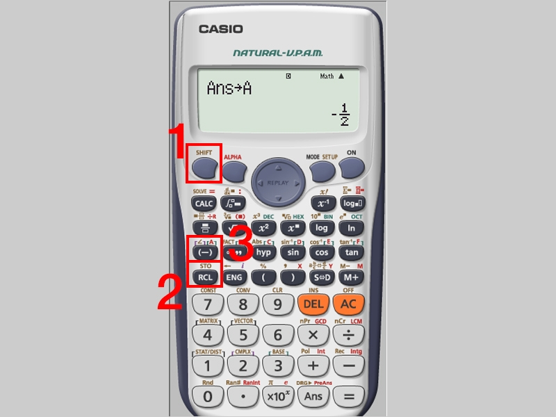 Lấy kết quả đã gán cho biến nhớ A
