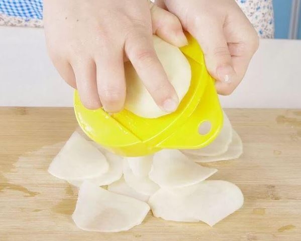 Cách cắt khoai tây chiên 4