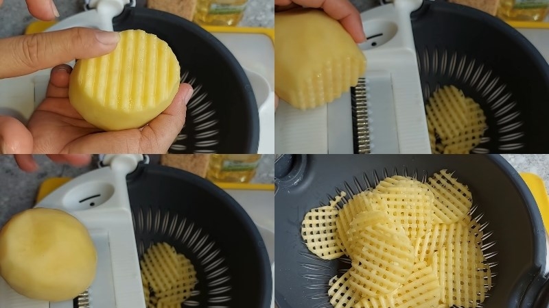 Cách cắt khoai tây chiên 6