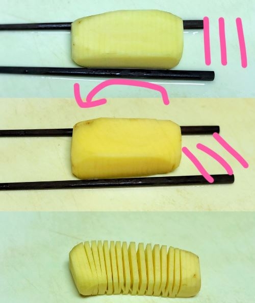 Cách cắt khoai tây chiên 8