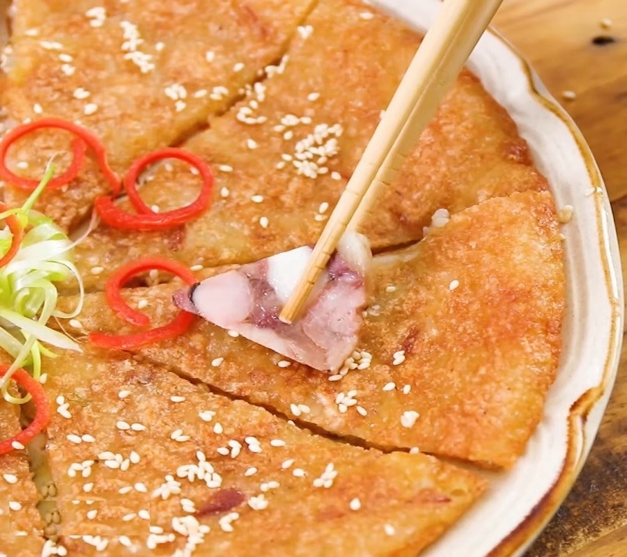 Bánh tét chiên nước