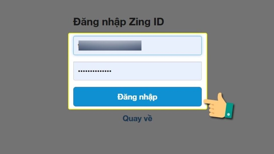 Đăng nhập tài khoản Cloud song
