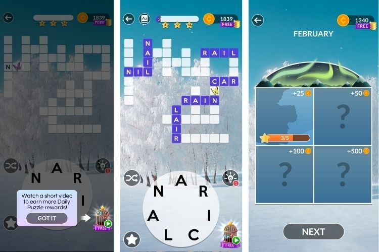 ​​Wordscapes đố vui đoán chữ, học thêm từ vựng 5