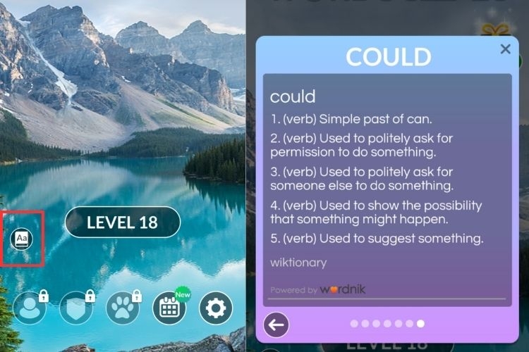 Wordscapes đố vui đoán chữ, học thêm từ vựng 4