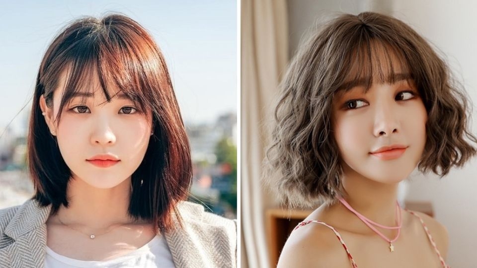 Tóc uốn đuôi cho gương mặt tròn