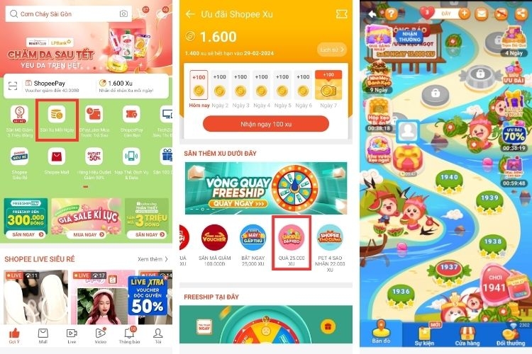 Chơi game Đập kẹo Shopee như thế nào 1