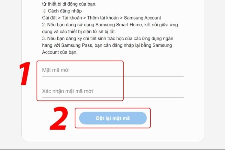 Cách xử lý khi quên mật khẩu Samsung Account 6