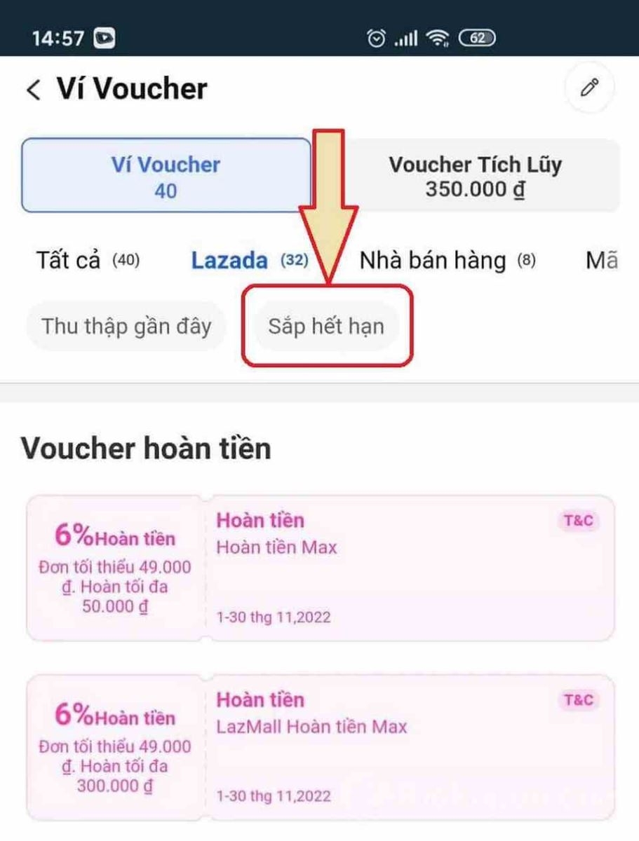 Chú ý theo dõi thời gian áp dụng mã giảm giá