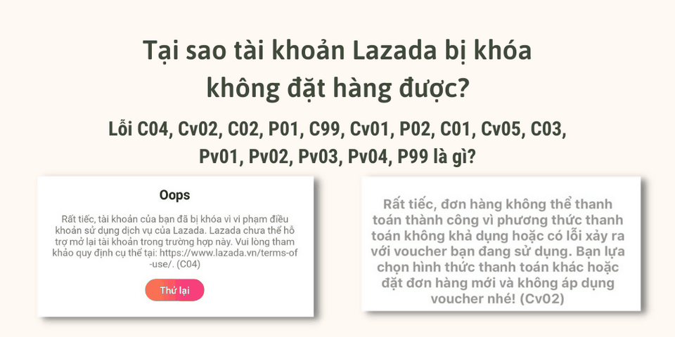 Nhiều vấn đề khác dẫn đến lỗi