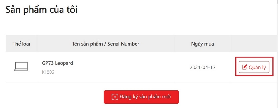 Theo dõi các thông tin cần thiết