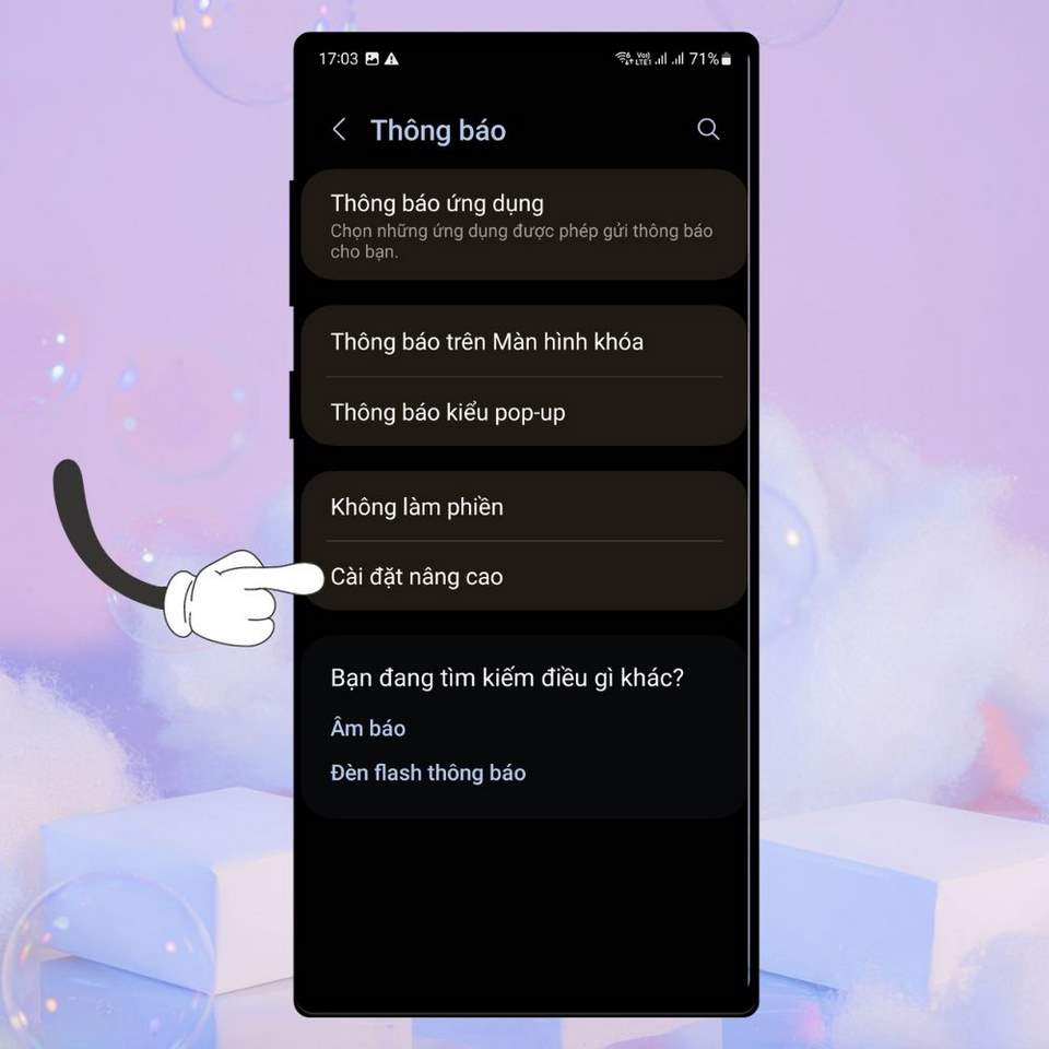 Tiếp tục chọn phương thức nâng cao