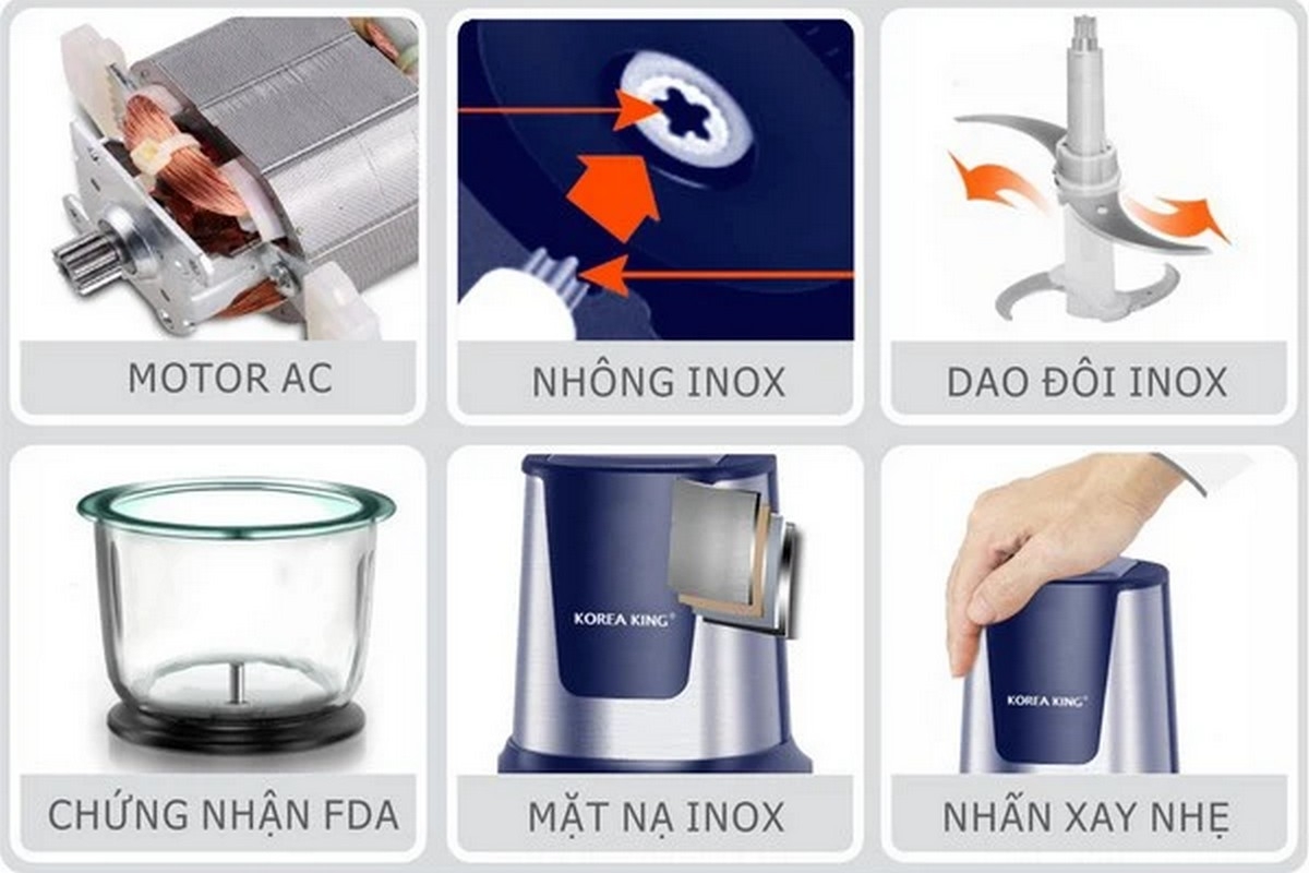 cách sử dụng máy xay thịt Korea King - hình 2