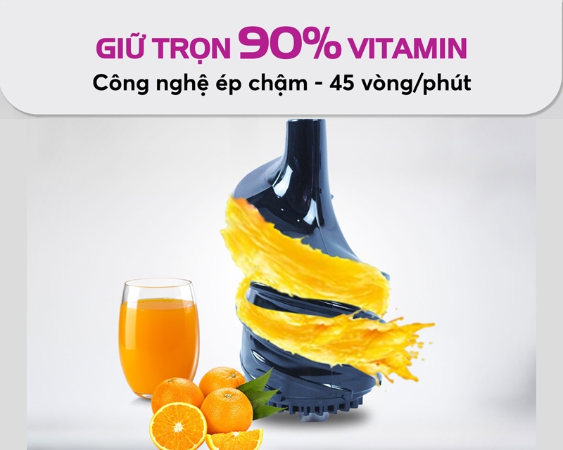Máy ép chậm Mutosi có tốt không? Có nên mua không? Gợi ý một số mẫu máy ép chậm Mutosi chất lượng 4
