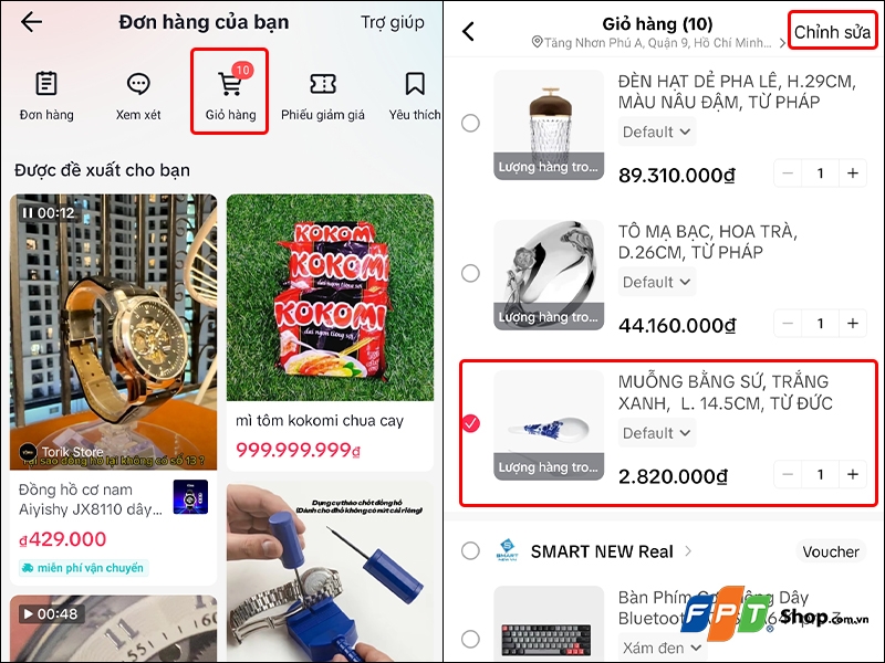 Cách xóa giỏ hàng trên TikTok - hình 3