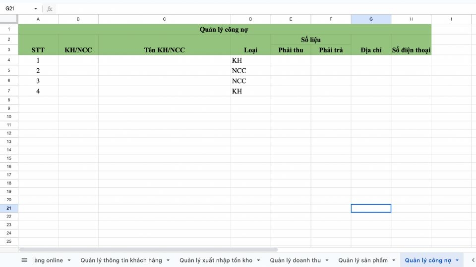File quản lý công nợ