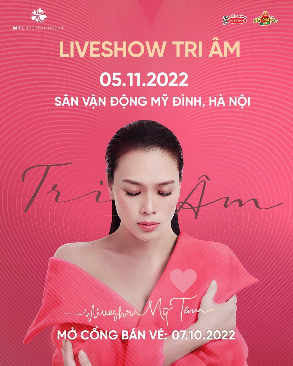 Poster live show “Tri Ân” của ca sĩ Mỹ Tâm