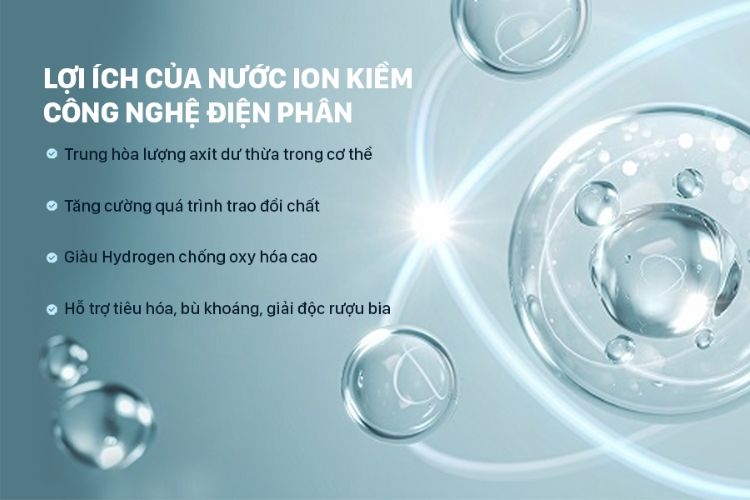 Giá trị của máy lọc nước điện giải với con người