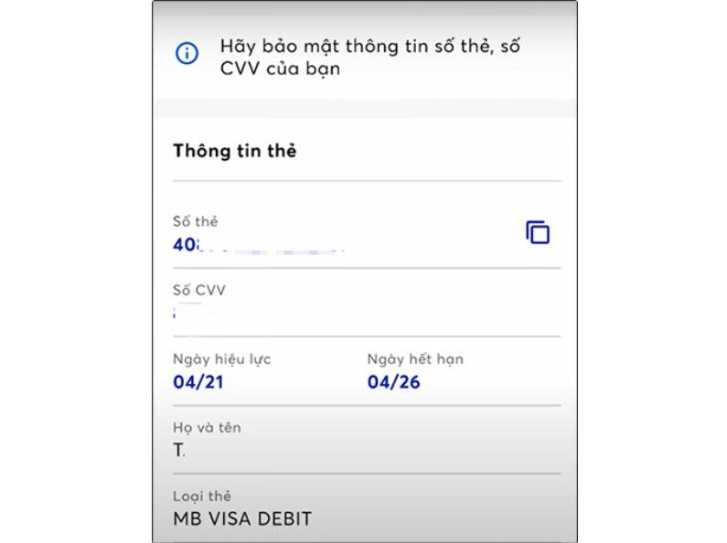 Chạm vào biểu tượng copy để sao chép