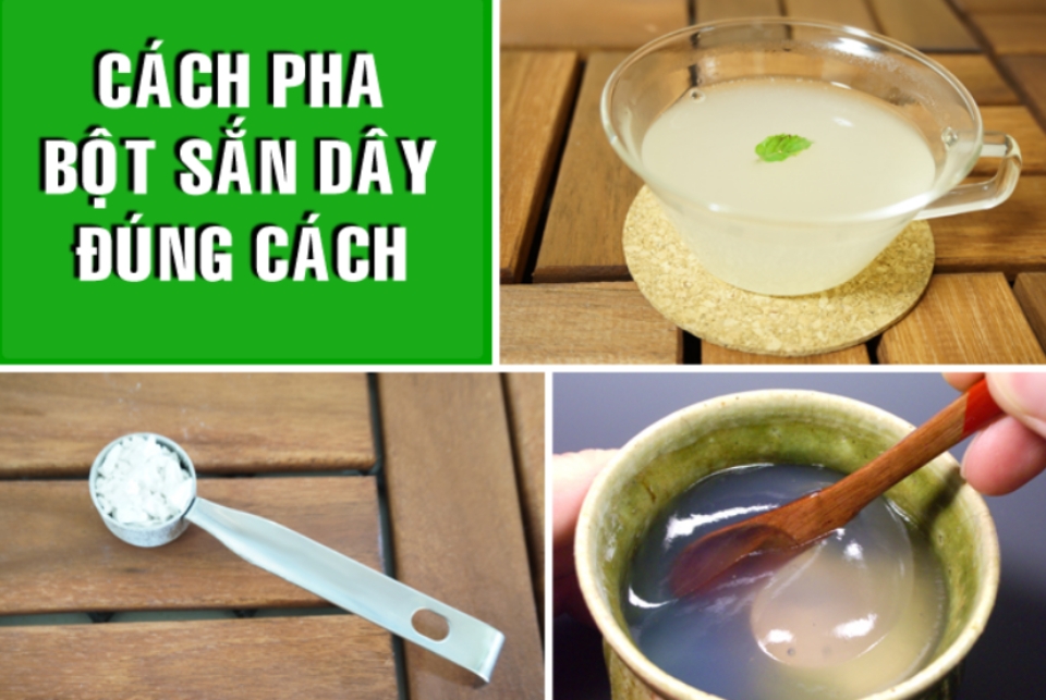 Chi tiết cách pha bột sắn dây tại nhà nhanh và đơn giản chỉ với 2 bước