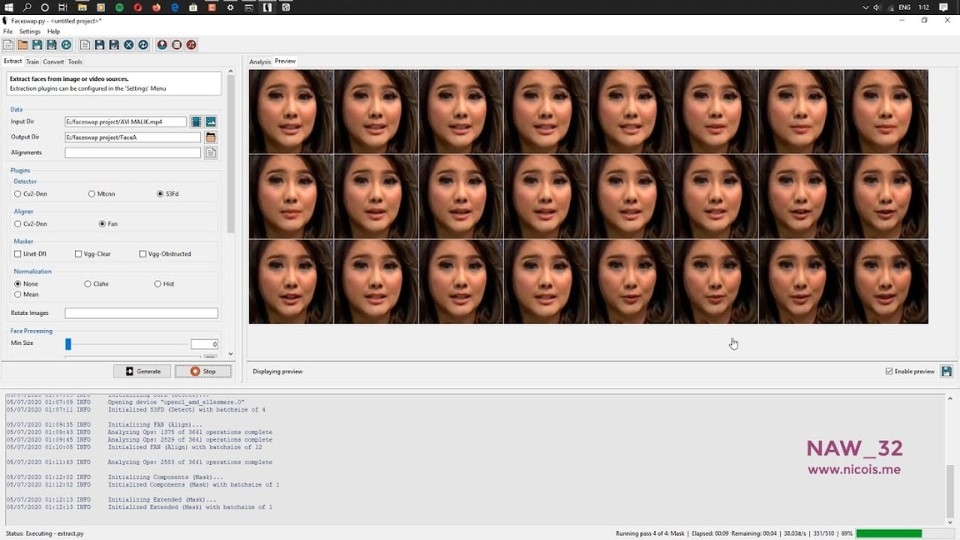 Trang web Faceswap.dev